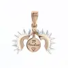 Product image 1 of the product “Pendant “Opening Sun with Engraving” in 585 Rose Gold ”