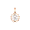 Product image 1 of the product “Pendant “Flower with Stone Field” in 585 Rose Gold with Diamonds ”