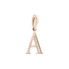 Product image 1 of the product “Pendant “Letter A” in 585 Rose Gold with Diamonds ”
