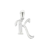 Artikelbild 1 des Artikels “Anhänger „Buchstabe K mit Steinen“ aus 925 Silber mit Zirkonia “