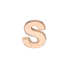 Product image 1 of the product “Pendant “Letter S” in 585 Rose Gold ”