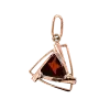 Artikelbild 1 des Artikels “Anhänger „Dreieck mit Rahmen“ aus 585 Rotgold mit Granat “
