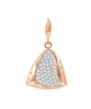 Product image 1 of the product “Pendant “Triangle with Stone Panel” in 585 Rose Gold with Cubic Zirconia ”