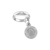 Product image 1 of the product “Pendant “Wedding Ring with Medal” in 925 Sterling Silver with Cubic Zirconia ”
