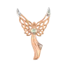 Product image 1 of the product “Pendant “Angel” in 585 Rose Gold with Diamonds ”