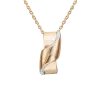 Artikelbild 1 des Artikels “Anhänger „Gewelltes Band mit Steinen“ aus 585 Rotgold mit Zirkonia “