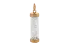 Product image 1 of the product “Pendant “Glass Tube with Crystals” in Gold-Plated 925 Sterling Silver with Jewellery Glass, Height 33 mm ”