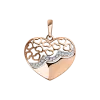 Artikelbild 1 des Artikels “Anhänger „Herz mit Herzen durchbrochen“ aus 585 Rotgold mit Zirkonia “