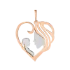 Artikelbild 1 des Artikels “Anhänger „Herz mit Mutter und Kind“ aus 585 Bicolor-Gold “