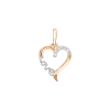 Artikelbild 1 des Artikels “Anhänger „Herz mit Schriftzug „Love“ aus 585 Rotgold mit Zirkonia “