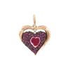 Product image 1 of the product “Pendant “Heart with Stone Panel” in 585 Rose Gold with Cubic Zirconia ”