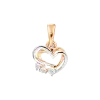 Product image 1 of the product “Pendant “Heart” with Cubic Zirconia ”