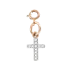 Artikelbild 1 des Artikels “Anhänger „Kreuz mit Steinen“ aus 585 Weißgold mit Zirkonia, Höhe 19 mm “