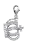 Product image 1 of the product “Pendant “Crown with Lobster Clasp” in 925 Sterling Silver with Cubic Zirconia ”