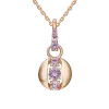 Product image 1 of the product “Pendant “Ball with Three Stones” in 585 Rose Gold with Amethyst ”