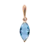 Artikelbild 1 des Artikels “Anhänger „Navette“ aus 585 Rotgold mit Topas “