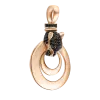 Product image 1 of the product “Pendant “Panther with Black Stones” in 585 Rose Gold with Cubic Zirconia ”