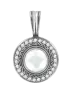 Artikelbild 1 des Artikels “Anhänger „Perle im Ornamentkranz“ aus 925 Silber mit Zirkonia und Perlen “