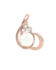 Product image 1 of the product “Pendant “Pearl with Sweep” in 585 Rose Gold with Cubic Zirconia and Pearls ”