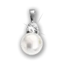 Artikelbild 1 des Artikels “Anhänger „Perle mit Solitär“ aus 925 Silber mit Zirkonia und Perlen “