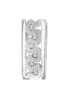 Product image 1 of the product “Pendant “Rectangle with Wave Band” in 925 Sterling Silver with Cubic Zirconia ”
