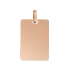 Product image 1 of the product “Pendant “Smooth Rectangular Plate” in 585 Rose Gold ”