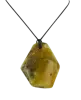 Product image 1 of the product “Pendant “Rough Stone on Cord” with Amber, Length 50 mm ”