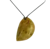 Product image 1 of the product “Pendant “Rough Stone on Cord” with Amber, Length 53 mm ”
