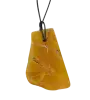 Product image 1 of the product “Pendant “Rough Stone on Cord” with Amber, Length 60 mm ”