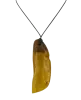 Artikelbild 1 des Artikels “Anhänger „Rohstein mit Holz“ mit Bernstein, Länge 77 mm “