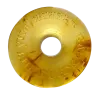 Product image 1 of the product “Pendant “Engraved Disc” with Amber ”