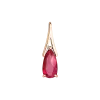 Product image 1 of the product “Pendant “Plain Ruby Drop” in 585 Rose Gold with Synthetic Ruby ”