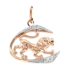 Artikelbild 1 des Artikels “Anhänger Sternzeichen Löwe aus 585 Rotgold mit Zirkonia “