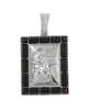 Product image 1 of the product “Zodiac Sign Pendant Sagittarius in 925 Sterling Silver with Genuine Amber, Height 41 mm ”