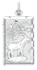 Product image 1 of the product “Zodiac Sign Pendant Capricorn in 925 Sterling Silver, Height 34 mm ”