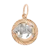 Artikelbild 1 des Artikels “Anhänger Sternzeichen Stier aus 585 Bicolor-Gold, Höhe 26 mm “