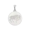 Product image 1 of the product “Zodiac Sign Pendant Taurus in 925 Sterling Silver, Height 24 mm ”