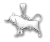 Product image 1 of the product “Zodiac Sign Pendant Taurus in 925 Sterling Silver, Height 23 mm ”