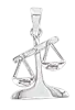 Product image 1 of the product “Zodiac Sign Pendant Libra in 925 Sterling Silver, Height 23 mm ”