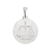 Product image 1 of the product “Zodiac Sign Pendant Libra in 925 Sterling Silver, Height 24 mm ”