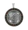 Artikelbild 1 des Artikels “Anhänger Sternzeichen Wassermann aus 925 Silber mit echtem Bernstein, Höhe 41 mm “