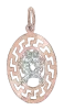 Product image 1 of the product “Zodiac Sign Pendant Gemini in 585 Two-Tone Gold, Height 30 mm ”
