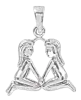 Artikelbild 1 des Artikels “Anhänger Sternzeichen Zwillinge aus 925 Silber, Höhe 22 mm “