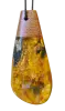 Product image 1 of the product “Pendant “Drop with Wood” with Amber ”
