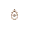 Product image 1 of the product “Pendant “Teardrop with Floating Stone” in 585 Rose Gold with Diamonds, Height 12 mm ”