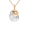Product image 1 of the product “Pendant “Wave with Honeycomb Pattern” in 585 Two-Tone Gold ”