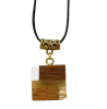 Artikelbild 1 des Artikels “Anhänger „Würfel mit Holz“ mit Bernstein “