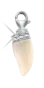 Product image 1 of the product “Pendant “Tooth with Stone Crown” in 925 Sterling Silver with Cubic Zirconia ”