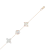Product image 1 of the product “Bracelet “Anchor Chain with Flowers” in 585 Rose Gold with Diamonds ”