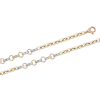 Product image 1 of the product “Bracelet “Anchor Chain with Ring Elements” in 585 Two-Tone Gold with Cubic Zirconia ”